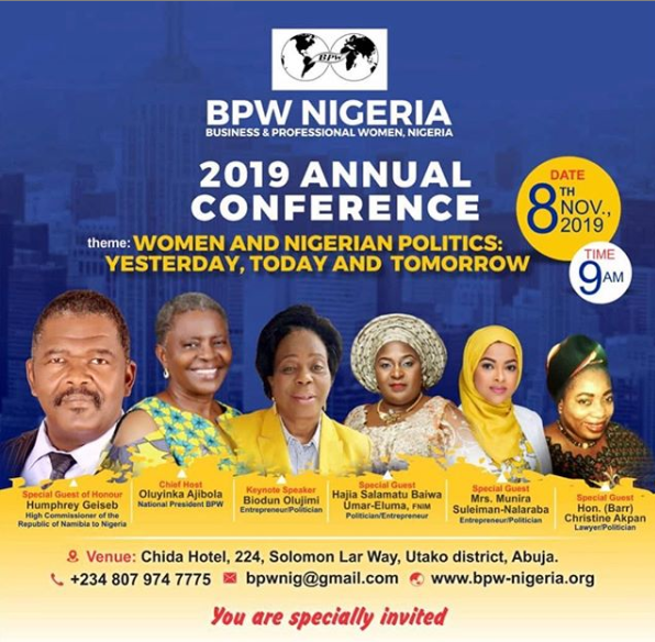 BPW Nigeria Annual National Convention Abuja